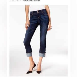 INC Curvy-Fit Cropped Jeans